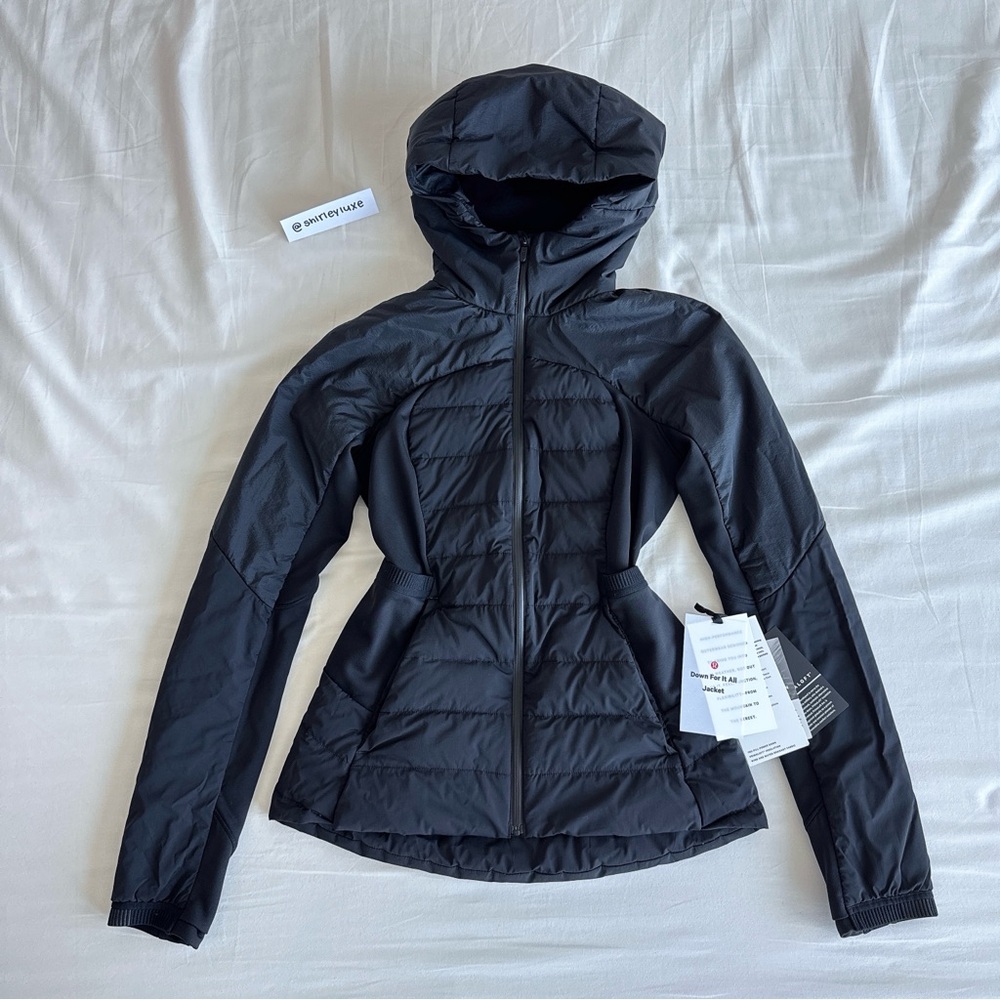 ❌ Sold - Lululemon Down For It All Jacket Black Size 6